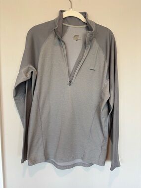 Patagonia Vntg. Men's Light Gray Half-Zip Performance Pullover 155